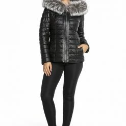 Luigi Long Sleeve Fur Collar Puffer Jacket Reve Doll Essentials