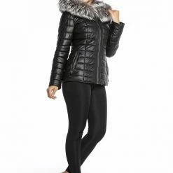 Luigi Long Sleeve Fur Collar Puffer Jacket Reve Doll Essentials