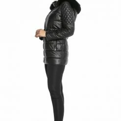 Reve Doll Essentials Luigi Long Sleeve Fur Hooded Puffer Jacket