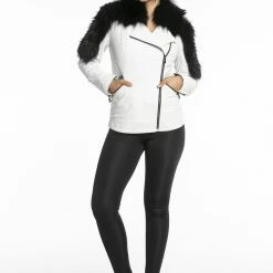 Reve Doll Essentials Luigi Long Sleeve Fur Motorcycle Leather Jacket