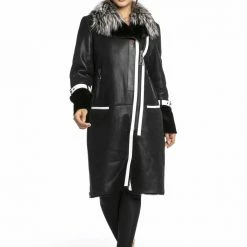 Luigi Long Sleeve Fur Coat