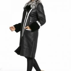 Luigi Long Sleeve Fur Coat