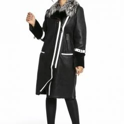 Luigi Long Sleeve Fur Coat