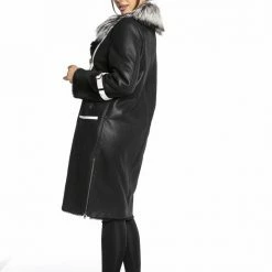 Luigi Long Sleeve Fur Coat