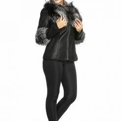 Luigi Long Sleeve Fur Jacket