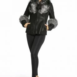 Luigi Long Sleeve Fur Jacket