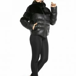 Reve Doll Essentials Luigi Long Sleeve Fur Puffer Jacket