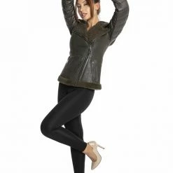 Reve Doll Essentials Luigi Long Sleeve Shearling Hooded Puffer Jacket