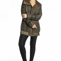 Luigi Long Sleeve Fur Puffer Jacket Reve Doll Essentials