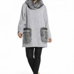 Luigi Long Sleeve Fur Jacket