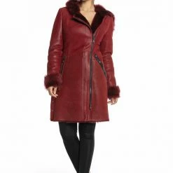 Luigi Long Sleeve Fur Trimmed Coat Reve Doll Essentials