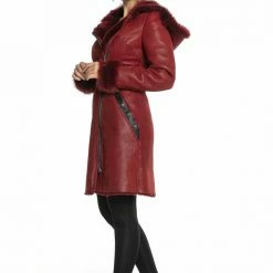 Luigi Long Sleeve Fur Trimmed Coat Reve Doll Essentials