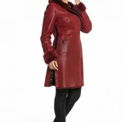 Luigi Long Sleeve Fur Trimmed Coat Reve Doll Essentials