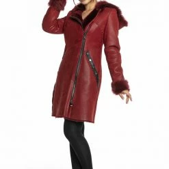Luigi Long Sleeve Fur Trimmed Coat Reve Doll Essentials