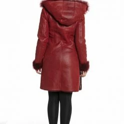 Luigi Long Sleeve Fur Trimmed Coat Reve Doll Essentials