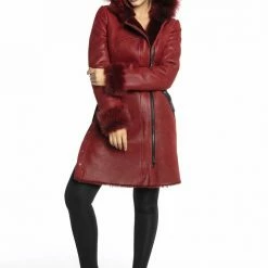 Luigi Long Sleeve Fur Trimmed Coat Reve Doll Essentials
