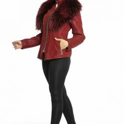 Luigi Long Sleeve Fur Jacket