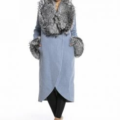 Luigi Long Sleeve Fur Trimmed Coat Reve Doll Essentials
