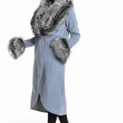 Luigi Long Sleeve Fur Trimmed Coat Reve Doll Essentials