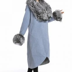 Luigi Long Sleeve Fur Trimmed Coat Reve Doll Essentials