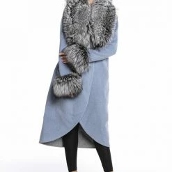 Luigi Long Sleeve Fur Trimmed Coat Reve Doll Essentials