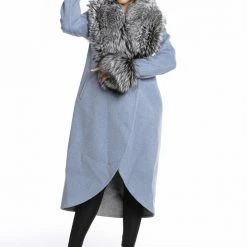 Luigi Long Sleeve Fur Trimmed Coat Reve Doll Essentials