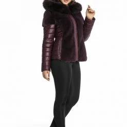 Reve Doll Essentials Luigi Long Sleeve Fur Hooded Puffer Jacket
