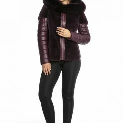 Reve Doll Essentials Luigi Long Sleeve Fur Hooded Puffer Jacket