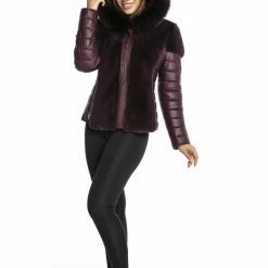 Reve Doll Essentials Luigi Long Sleeve Fur Hooded Puffer Jacket