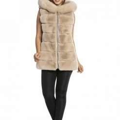 Reve Doll Essentials Luigi Fur Hooded Puffer Vest