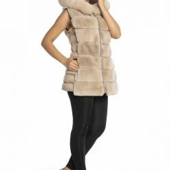 Reve Doll Essentials Luigi Fur Hooded Puffer Vest