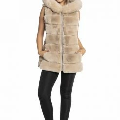 Reve Doll Essentials Luigi Fur Hooded Puffer Vest