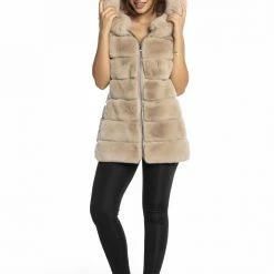 Reve Doll Essentials Luigi Fur Hooded Puffer Vest