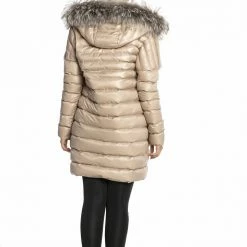 Luigi Long Sleeve Fur Hooded Coat