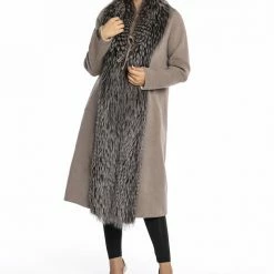 Luigi Long Sleeve Fur Coat