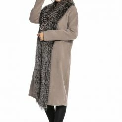Luigi Long Sleeve Fur Coat
