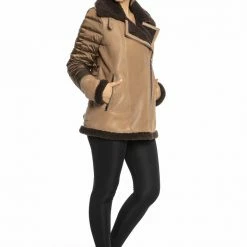 Luigi Long Sleeve Fur Leather Jacket Reve Doll Essentials