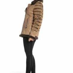 Luigi Long Sleeve Fur Leather Jacket Reve Doll Essentials