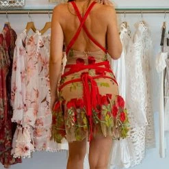 Dresses Jessica Bara Mariela Floral Strap Dress