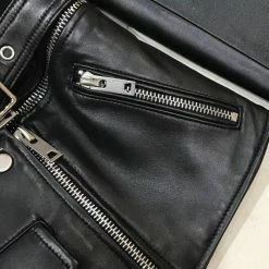 Jessica Bara Hailee Vegan Detachable Double Leather Jacket