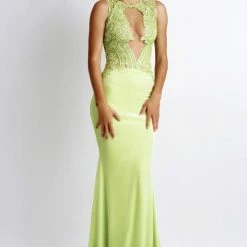 Baccio Couture Luz Jersey Painted Long