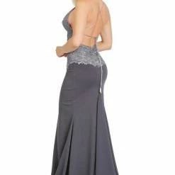 Baccio Couture Dresses Baccio Danna Painted Caviar Jersey Long Dress