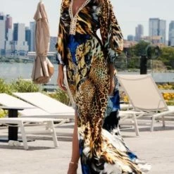 Baccio Couture Summer Lovin' Baccio Sofia Silk Long Dress