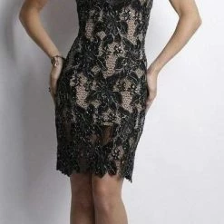 Baccio Couture Dresses Baccio Yuri Painted Caviar Short Dress