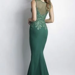 Baccio Couture Baccio Yuri Painted Caviar Long Dress Dresses