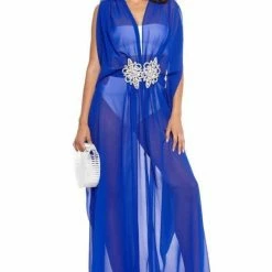 Ela Kaftans Embellished Long Kaftan Influencer Style
