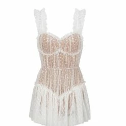 Jessica Bara Dionne Polka Dot Mesh Romper Best Sellers