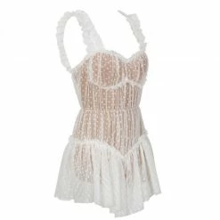 Jessica Bara Dionne Polka Dot Mesh Romper Best Sellers