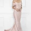 Nicole Bakti Off Shoulder Long Gown