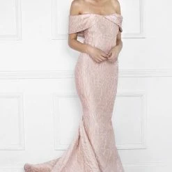 Nicole Bakti Off Shoulder Long Gown